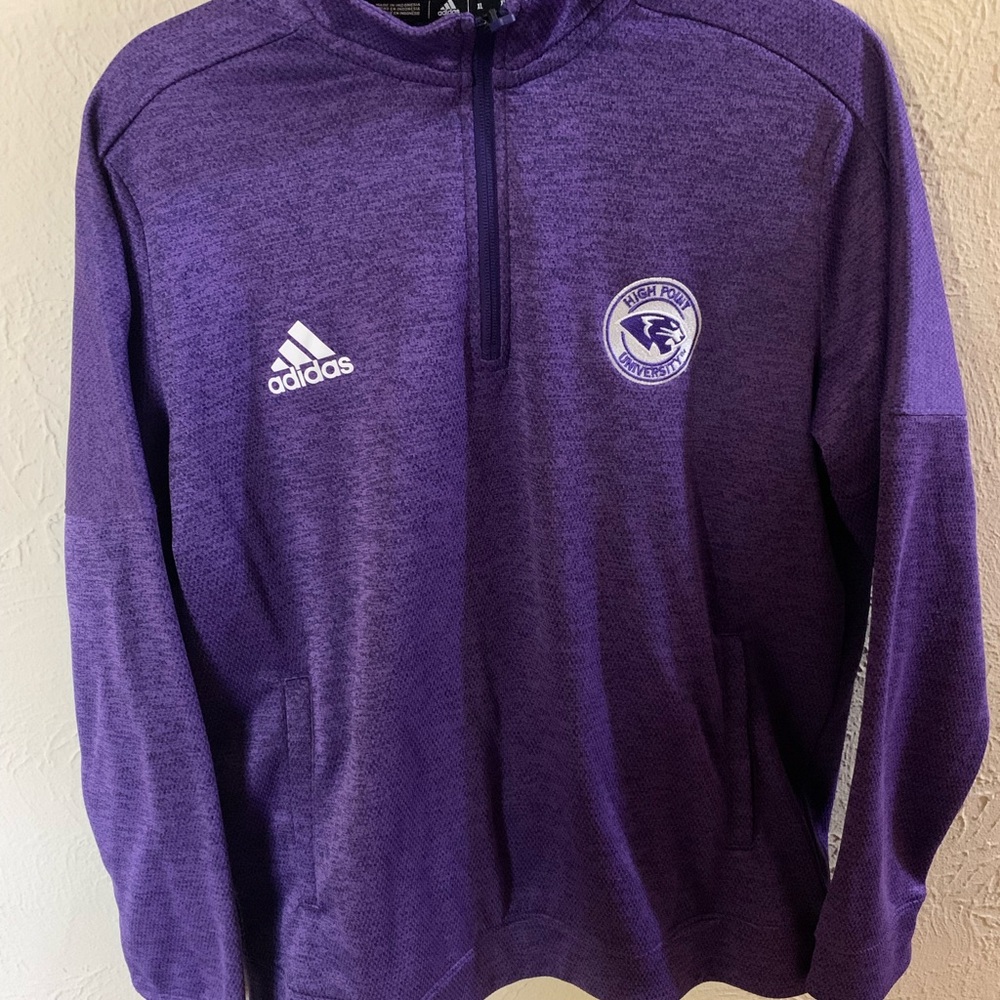 Adidas Purple Zip Up Sweater